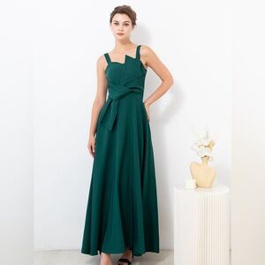 BNWT CHIC WISH EXAGGERATED KNOT CAMI GOWN IN EMERALD